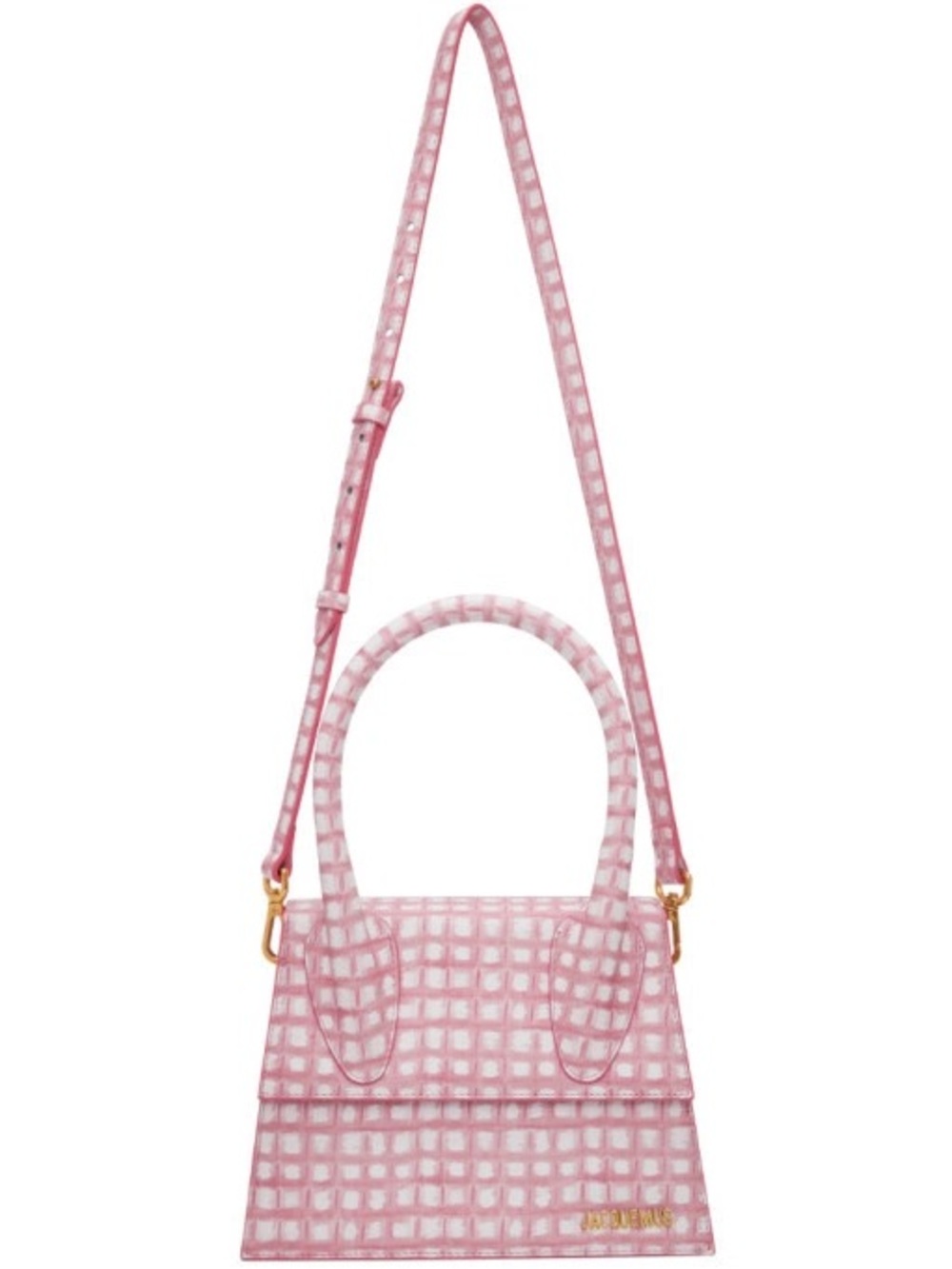 Jacquemus Pink and White Mini Bag